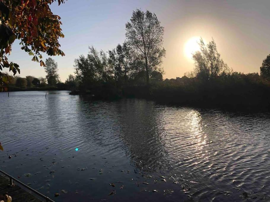 Gezellige Pipo Met Grote Schommel Aan Het Water Villa Medemblik Bagian luar foto